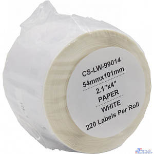 Этикетки Cactus CS-LW-99014 сег.:101x54мм черный белый 220шт/рул Dymo Label Writer 450/4XL