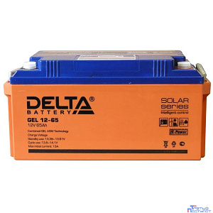 Delta GEL 12-65 (12V/65Ач) свинцово- кислотный аккумулятор