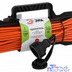Эра Б0046825 Удлинитель силовой UFx-1e-3x0.75-10m на рамке c/з 1 гн 10м ПВС 3x0.75
