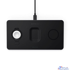 Satechi [ST-X3TWCPM] Беспроводное зарядное устройство Trio Wireless Charging Pad для телефона, часов и наушников. Цвет серый космос.