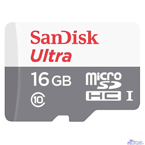 Micro SecureDigital 16Gb SanDisk SDSQUNS-016G-GN3MN {MicroSDHC Class 10, Ultra Android}