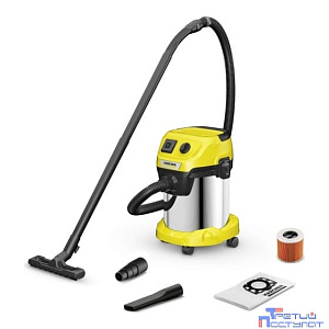 Строительный пылесос Karcher WD 3 P S V-17/4/20,  желтый [1.628-190.0]