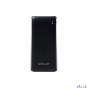 Rexant (30-2051) Портативное зарядное устройство Power Bank (аккумуляторная батарея) 10000 mAh с Quick Charge и Power Delivery, черное