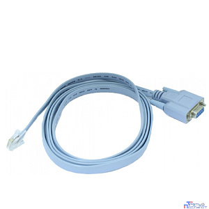 Console-RJ45-DB9F Консольный кабель для подключения сетевого оборудования к компьютеру по стандарту RS-232.