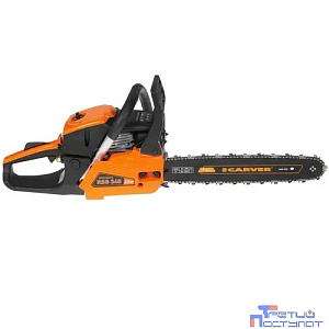 Пила бенз. CARVER RSG 345 [01.004.00045] { картон (15", цепь PROFI 0,325-1,5-64зв.) (2 шт/упак)(96шт/пал }
