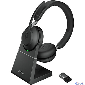 Гарнитура Jabra Гарнитура беспроводная Jabra Evolve2 65, Link380a MS Stereo Stand Black