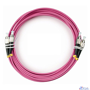 Cabeus FOP-50-OM4-FC-FC-5m Шнур оптический duplex FC-FC 50/125 mm OM4 5м LSZH