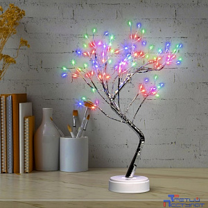 ЭРА Б0056009 Светодиодная новогодняя фигура EGNID - 36MC Дерево с самоцветами 36 microLED