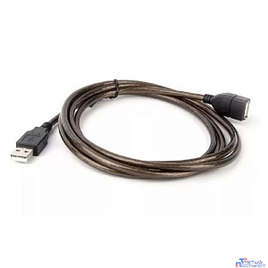Telecom <VUS6956T-1.8M> Кабель/ Кабель удлинительный USB2.0 AM/AF прозрачная изоляция 1.8m