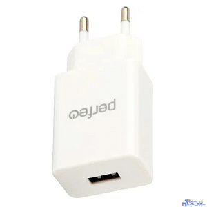 PERFEO Сетевое зарядное устройство с разъемом USB, 1А, белый (I4665)