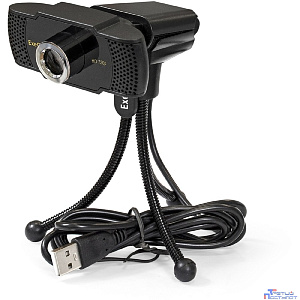 Exegate EX287378RUS Веб-камера ExeGate BusinessPro C922 HD Tripod (матрица 1/3" 1,3 Мп, 1280х720, 720P, 30fps, 4-линзовый объектив, USB, микрофон с шумоподавлением, универсальное крепление, штатив Fle