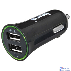 Buro XCJ-041-2.1A Автомобильное зар./устр. 2.1A+1A универсальное черный