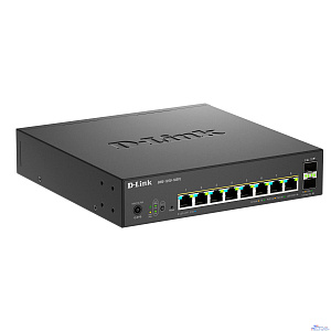 D-Link DMS-1250-10SPL/A1A/6KV Управляемый L2 коммутатор с 8 портами 10/100/1000/2.5GBase-T и 2 портами 10GBase-X SFP+ (порты 1-8 PoE 802.3af/at, порты 1-2 PoE 802.3bt, PoE-бюджет 120 Вт)