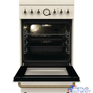 Плита Комбинированная Gorenje GKS5B70CLI бежевый (металлическая крышка) реш.чугун