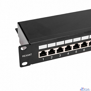 Rexant (02-0054) Панель коммутационная наборная 19", 1U, 24 порта, STP PRO