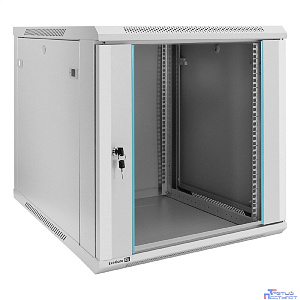 Exegate EX298604RUS Шкаф телекоммуникационный 19" настенный 12U ExeGate EC-WM-12U.600.G.GREY (19”, 12U, 600x600x635mm (ШхГхВ), передняя дверь закаленное стекло, съемные боковые панели, пыле- и влагоза