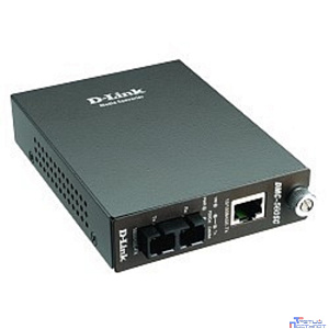 D-Link DMC-515SC/D7A(E) Медиаконвертер с 1 портом 10/100Base-TX и 1 портом 100Base-FX с разъемом SC для одномодового оптического кабеля (до 15 км)