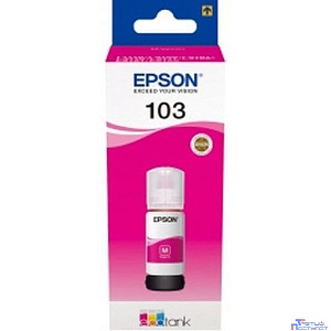EPSON C13T00S34A  Контейнер 103 с пурпурными чернилами для L1110/L3100/3101/3110/3150/3151, 65 мл.