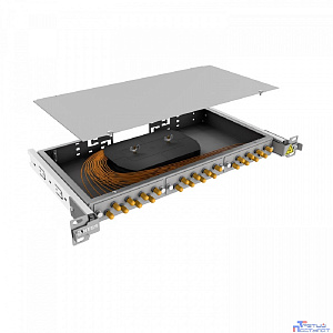 NTSS Кросс 19" NTSS PREMIUM выдвижной, предсобранный 1U, 24 порта ST/UPC, 50/125 мкм, (сплайс, пигтейлы, кдзс, планки, адаптеры) NTSS-RsFOB-PM-1U-24-ST/U-50-SP1.5G2A