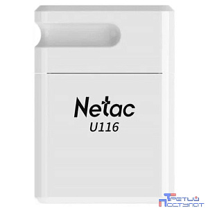 Netac USB Drive 128GB  U116 128Gb <NT03U116N-128G-30WH>, USB3.0, миниатюрная пластиковая белая