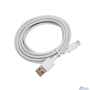 Cablexpert Кабель USB2.0, AM/Type-C, 6A, 66Вт, QC3.0, медь, 1.8м, белый, пакет (CC-USB2-AMCM-66W-1.8M-W)