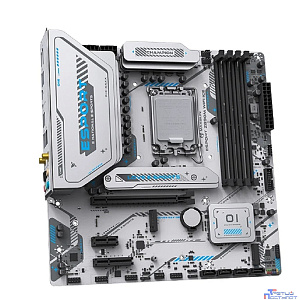 MAXSUN MS-eSport Z890M WIFI ICE (Socket 1851, mATX, 4*DDR5(256Gb), DP/HDMI, 4*SATA3, 3*M.2, 1xPCI-Ex16 /1xPCI-Ex4/1*PCIEx1, 1*Type-C, 4*USB 2.0, 2*USB 3.2, LAN 1*2.5G, BT 5.2, Wi-Fi 6, SPDIF, white)