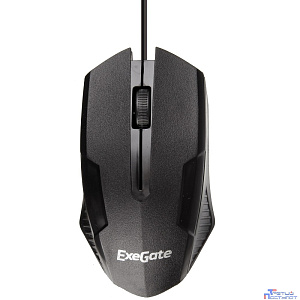 Exegate EX279944RUS Мышь Exegate SH-9025L2 <black, optical,  3btn/scroll, 1000dpi, USB, шнур 2,2м>, Color box