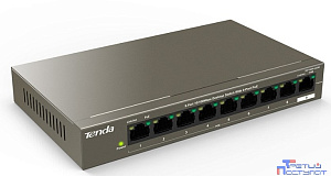 TENDA TEF1109P-8-63W Коммутатор настольный 9-Ports 10/100 Base-TX 8-Ports PoE(PoE бюджет 58W)
