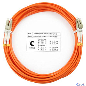 Cabeus FOP-62-LC-LC-7m Шнур оптический duplex LC-LC 62,5/125 mm 7м LSZH