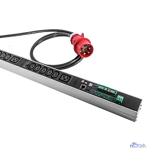 REM Верт блок розеток Rem-2MC, Linux, мониторинг, измерение, управление,  1 фаза 32A, авт, 30C13, 6C19, 1820 мм, вх IEC 309, шнур 3м