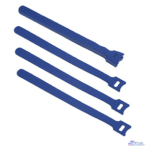 Cabeus CLAMP-210-BL Хомут для кабеля, липучка с мягкой застежкой, 210x14 мм, синий (10 шт.)
