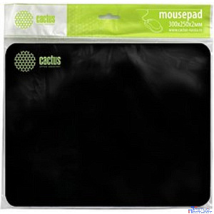 Коврик для мыши Cactus Black 300x250x2мм (CS-MPC-P01M)
