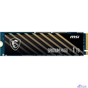 Твердотельный накопитель SSD MSI M.2 2280 1TB SPATIUM M450 Client  S78-440L0M0-P83, PCIe Gen4x4 with NVMe,  3D TLC, R/ W 3400/ 2500