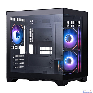 1STPLAYER MEGAVIEW MV5-TP ARGB Black / mATX / 3x120mm ARGB fans / MV5-TP-BK-2FC7R-1FC7