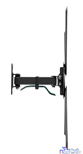 Kromax CORBEL-6 черный 22"-65" макс.30кг настенный поворот и наклон