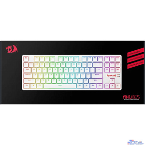Механическая клавиатура Anubis RGB,тонкая,белая, 87 к.,б.п. Redragon