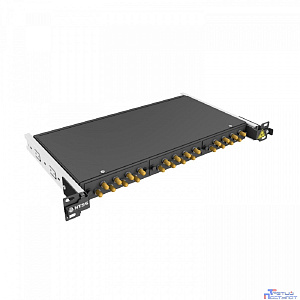 NTSS Кросс 19" NTSS PREMIUM выдвижной, предсобранный 1U, 24 порта ST/UPC, 50/125 мкм, (сплайс, пигтейлы, кдзс, планки, адаптеры), черный, RAL9005 NTSS-RsFOB-PM-1U-24-ST/U-50-SP1.5G2A-BL