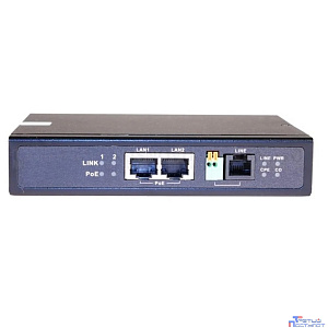 TR-IP2PoE Удлинитель Ethernet (VDSL) на 2 порта до 3000м с функцией PoE.