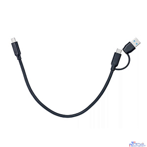 Telecom TUS716-0.3M Кабель соединительный 2-in-1 USB-A/C to Type C,10Gbps, 0.3m
