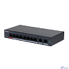 DAHUA DH-CS4010-8ET-110 8-портовый PoE коммутатор с функцией облачного управления, 8xRJ45 100Mb, 2xRJ45 1Gb uplink, суммарно 110Вт
