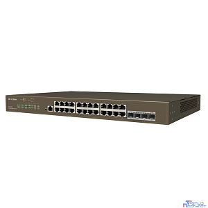 IP-COM G3328F Коммутатор управляемый в стойку, 24*1Gbit RJ45, 4*SFP 1Gbit,  console port