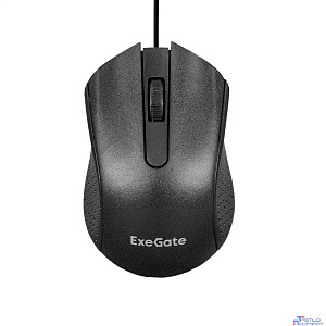 Exegate EX298192RUS Мышь ExeGate Professional Standard SH-8012 (USB, оптическая, 1000dpi, 3D, 3 кнопки и колесо прокрутки, длина кабеля 1,35м, черная, Color Box)