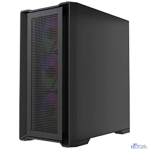 Powercase Alisio Micro X4B V2 LE, Tempered Glass, 4х 120mm ARGB PWM fans, чёрный, mATX [без встроенного хаба] (CAMCXB-A4-LE)