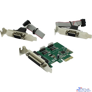 ORIENT XWT-PE2S1PLP RTL контроллер  PCI-E to COM 2-port + LPT 1-port (WCH CH382) Low Profile (30255)