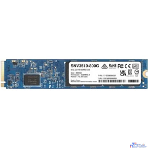 Synology SNV3510-800G SSD SNV3000 Series PCIe 3.0 x4 ,M.2 22110, 800GB, R3100/W1000 Mb/s, IOPS 400K/70K, MTBF 1,8M repl SNV3500-800G'