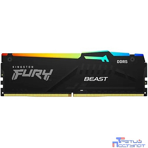 Kingston DRAM 16GB 5200MHz DDR5 CL40 DIMM FURY Beast Black KF552C40BBA-16