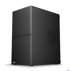 CBR Корпус mATX Minitower V861, без БП, 2*USB 2.0, HD Audio+Mic, Black [PCC-MATX-V861-WPSU]