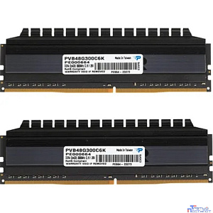 Память DDR4 2x4Gb 3000MHz Patriot PVB48G300C6K RTL PC4-24000 CL16 DIMM 288-pin 1.35В dual rank