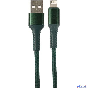 PERFEO Кабель USB A вилка - Lightning вилка, 30W, зеленый, длина 1 м., AVANGARD (I4334)