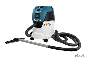 Makita VC2512L Пылесос [VC2512L] {1000Вт,3600л\м,210мбар,25л,шланг36ммх3.5м,8кг,кор,2насад,2 п\сб,щетка,2адапт,2труб }